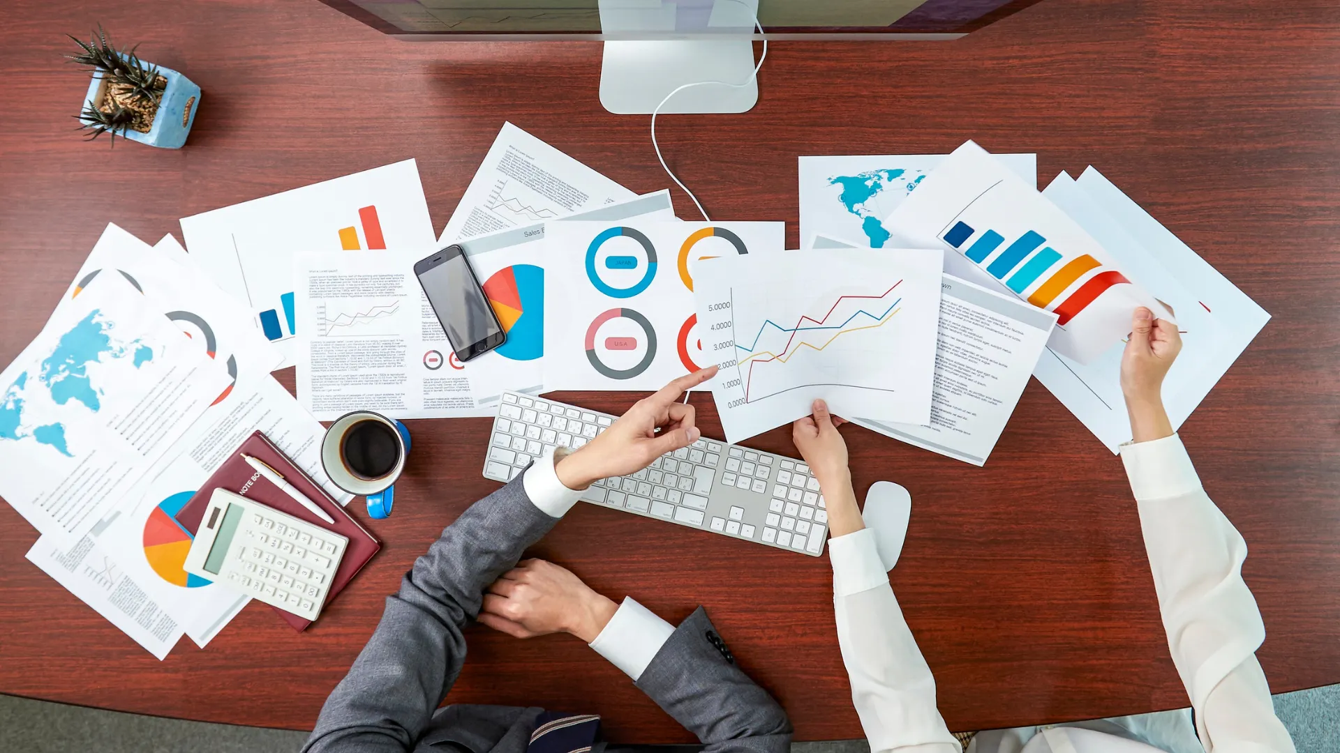 Marketing team reviewing campaign analytics